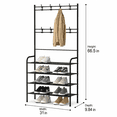 thumbnail image 2 of Entryway Coat and Shoe Rack - 5 Tier Freestanding Organizer with Hanger Stand, 2 of 8