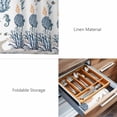 thumbnail image 6 of Placemats Set of 4, Blue Coral Coastal Woven Placemat, Linen Place Mats for Kitchen/Dining Tables, Summer Beach Starfish Nautical Washable Table Mats for Party, 6 of 8