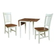 thumbnail image 6 of Small Dual Drop Leaf Table With 2 Chairs   3 Piece Dining Set   Multi Color, 6 of 6