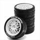 thumbnail image 3 of 4 Unids Caucho Neumático Rueda Hexagonal para TT01 TT01E TT02 XV01 XV02 PTG-2 1/10 RC RaceCar Piezas de Actualización B, 3 of 5