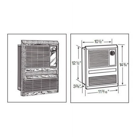 1000W Fan-Forced Wall Heater;