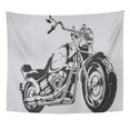 thumbnail image 1 of ZEALGNED Wheel Motorbike Vintage Motorcycle Silhouette Bike Motor Classic Oldies Wall Art Hanging Tapestry Home Decor for Living Room Bedroom Dorm 51x60 inch, 1 of 1