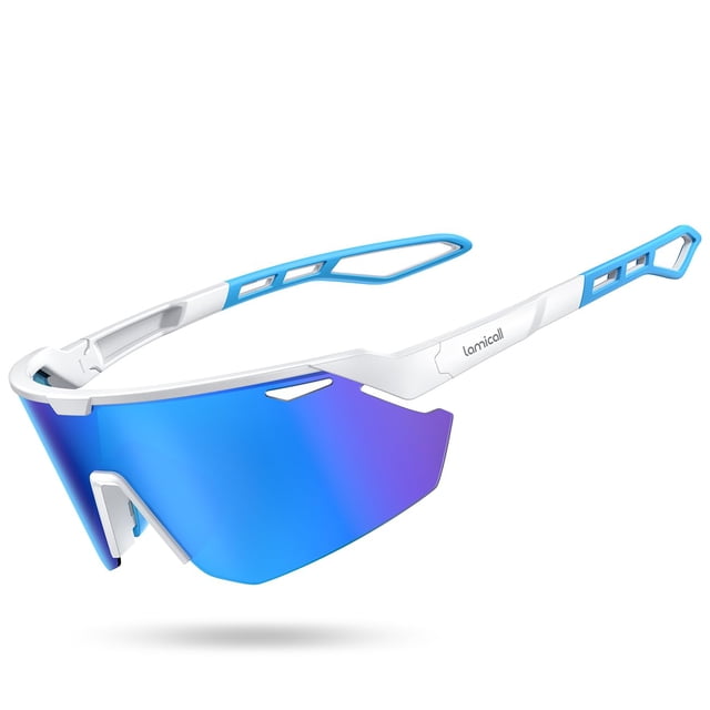 Gafas de sol Lamicall Polarized Sports UV400 Blanco Azul