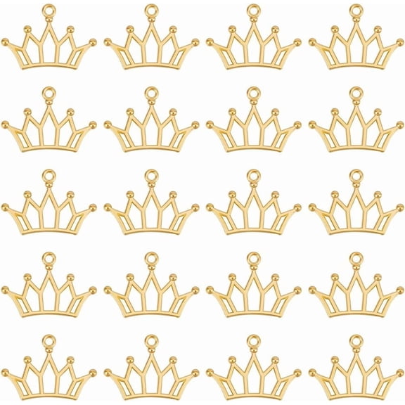 Crown Charms Tiara Cute Queen Crowns Shaped Charm for Jewelry MakingBirthday Party DIY Keychain Bracelet
