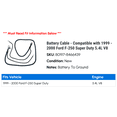 thumbnail image 2 of Battery Cable - Compatible with 1999 - 2000 Ford F-250 Super Duty 5.4L V8, 2 of 2