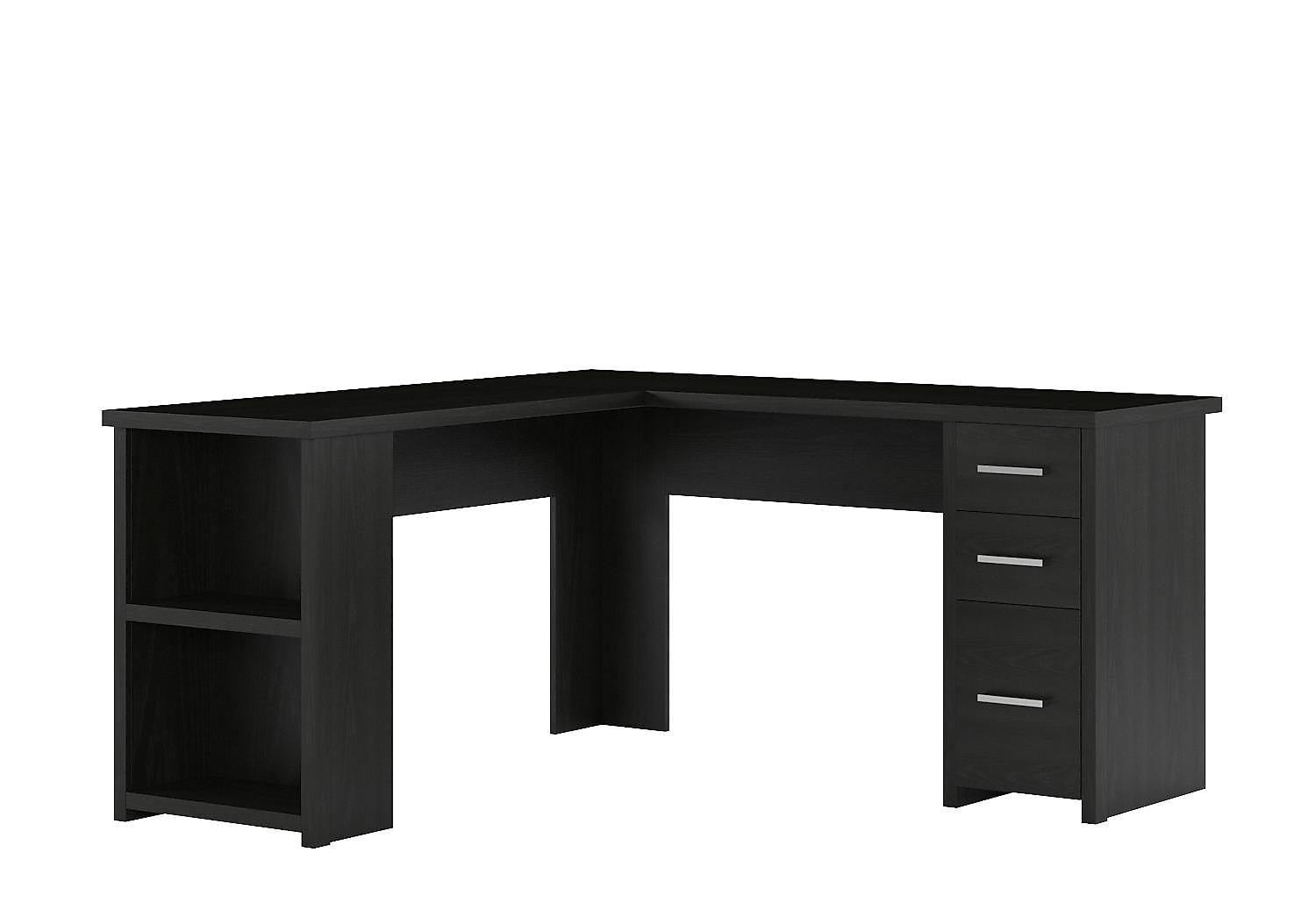 Dorel Exeter Office Pro 59 LDesk, Nightfall Oak Walmart