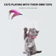 thumbnail image 4 of Jacenvly - Nuevos regalos para el Día del Padre: Juguetes interactivos divertidos para gatos, palo de juguete automático para gatos, collar de plumas, juguete para gatos, tapete de arena para gatos, 4 of 4