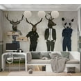 thumbnail image 7 of Tiptophomedecor Abstract Wallpaper Wall Mural - Man Or Animal?, 7 of 7