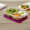 thumbnail image 4 of Contenedores para alimentos reutilizables Great Value tres divisiones 3 piezas, 4 of 4