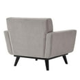 thumbnail image 4 of Modway Engage Herringbone Fabric Armchair in Light Gray, 4 of 8