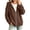 11# Coffee, variant on Oversized Zip Up Hoodie For Women Casual Long Sleeve Sweatshirts Fall Winter Track Jackets Light Blue S