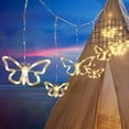 thumbnail image 3 of Clearance! Curtain Lights Outdoor Courtyard Layout String Lights Decorative Limited Time Deals Clearace Sale #64, 3 of 7