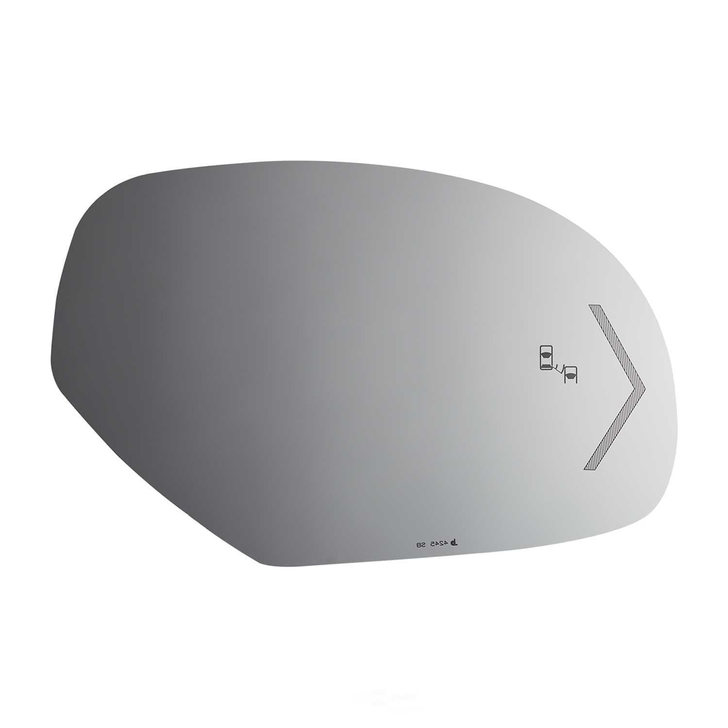 Burco Side View Mirror Replacement Glass - Clear Glass - 4245SB