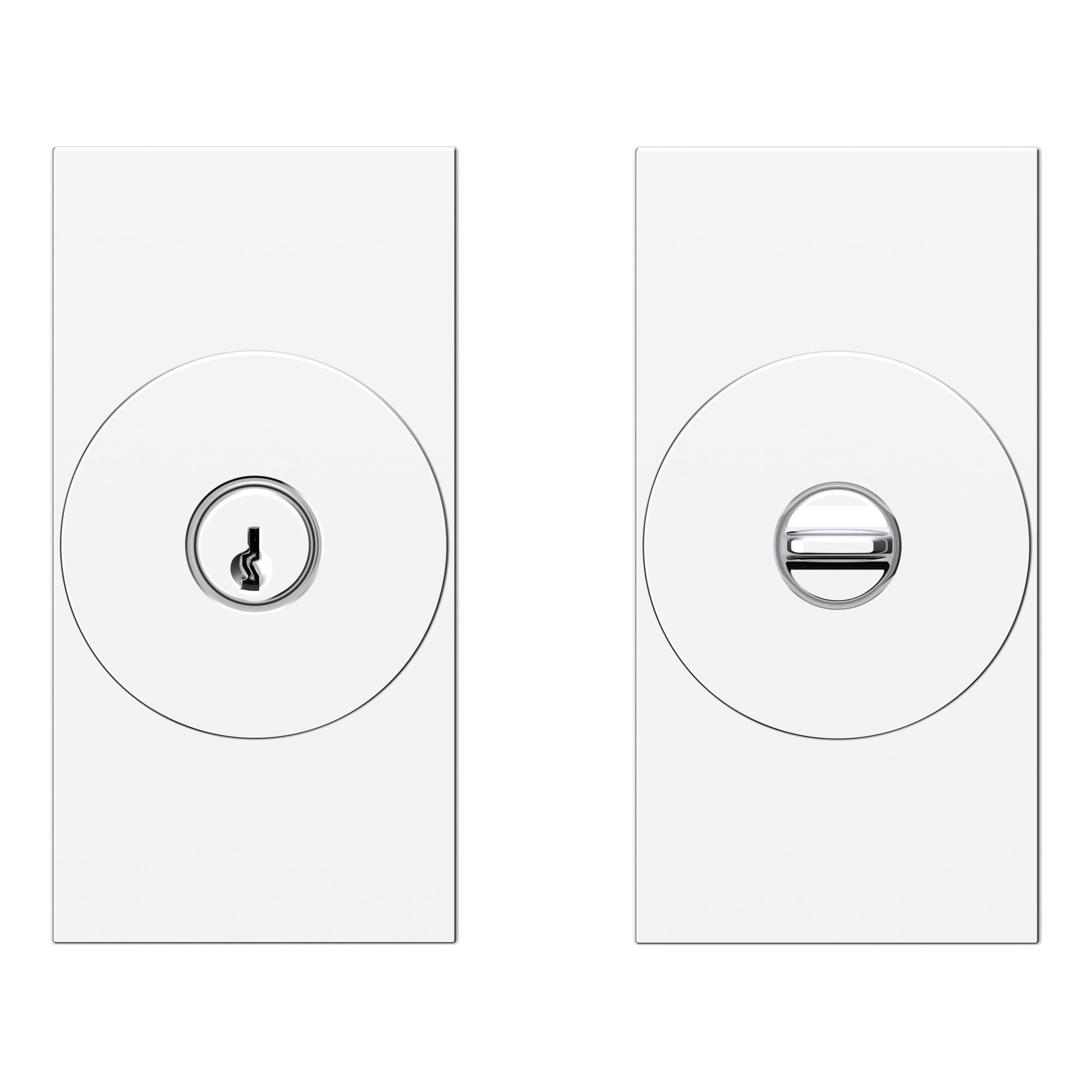 Baldwin ENCONCFR044 Contemporary Single Cylinder Keyed Entry Door Knob Set - Brass