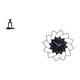thumbnail image 5 of Escultura de pensador abstracto, adorno y reloj de pared de flores acrílicas, figura decorativa para dormitorio, estantería, armario, chimenea, cafete, 5 of 8