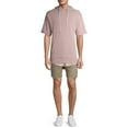 thumbnail image 5 of No Boundaries Men's and Big Men's Solid Short Sleeve Hoodie, up to Size 5XL, 5 of 6