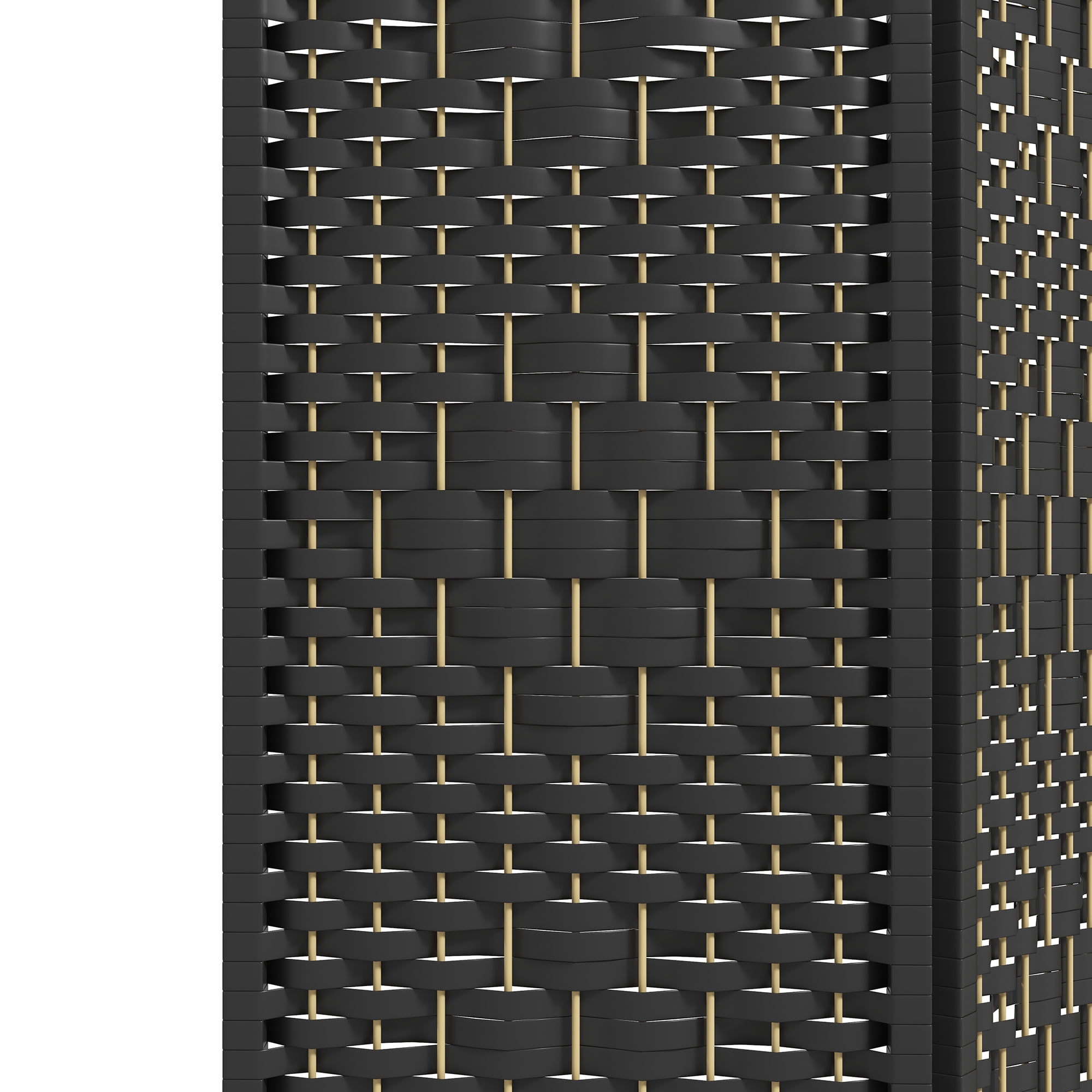 HOMCOM 6 Panel Room Divider, Folding Screen, 5.6', Black
