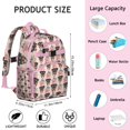 thumbnail image 6 of Pet-themed backpack with puppy and paw motifs, lightweight backpack, practical backpack for school or gifting, 6 of 6
