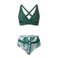 Women High Waisted Bikini Sexy Push Up Two Piece Swimsuits Vintage
