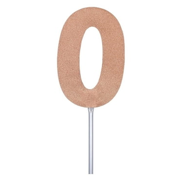 Diamond Cake Toppers Rose Gold No. 0