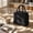 Black, variant on Wenini Portable Lunch Cooler Bag with Handle , Large Capacity Picnic Bag for Work Office Picnic Beach Waterproof Stain-Proof Effortless Cleaning