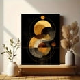 thumbnail image 6 of Golden Monstera Leaf Canvas Print Wall Art Home Decor for Living Room Bedroom Dining Room Office Hotel, 6 of 8
