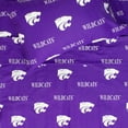thumbnail image 5 of Kansas State Wildcats 100% Cotton Sheet Set Purple Queen, 5 of 6