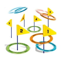 Zmeidao Ring Toss Game Set, Rainbow Ring Toss Game Toys for Indoor Outdoor Party Yard Family Adults Activity