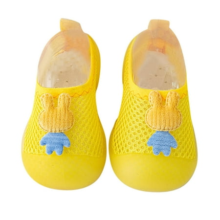 

TAIAOJING Boys Girls Animal Prints Cartoon Socks Shoes Toddler Breathable Mesh The Floor Socks Non Slip Prewalker Shoes For 6-12 Months