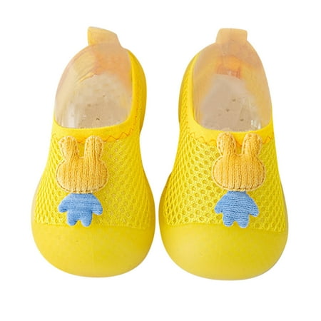 

Fsqjgq 9 Toddler Girl Shoes Boys Girls Prints Cartoon Socks Shoes Toddler Breathable Mesh The Floor Socks Non Slip Prewalker Shoes Little Girl Size 8 Shoes Cotton Blend Yellow 20