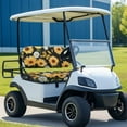 thumbnail image 3 of Uorisanigo Sunflower Butterfly Golf Seat Cushion Soft Comfortable Golf Cart Seat Cover Replacement Non-Slip Cushion and Backrest Pad for EZGO TXT RXV/Club Car DS Easy to Clean, 3 of 7