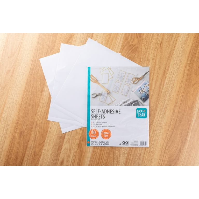 Pen+Gear Clear Self-Adhesive Laminating Sheets, 10 Count photo 3