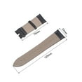 thumbnail image 5 of Cowhide Leather Band Embossed 23mm Black Leather Watch Strap with Installation Tool, 5 of 6