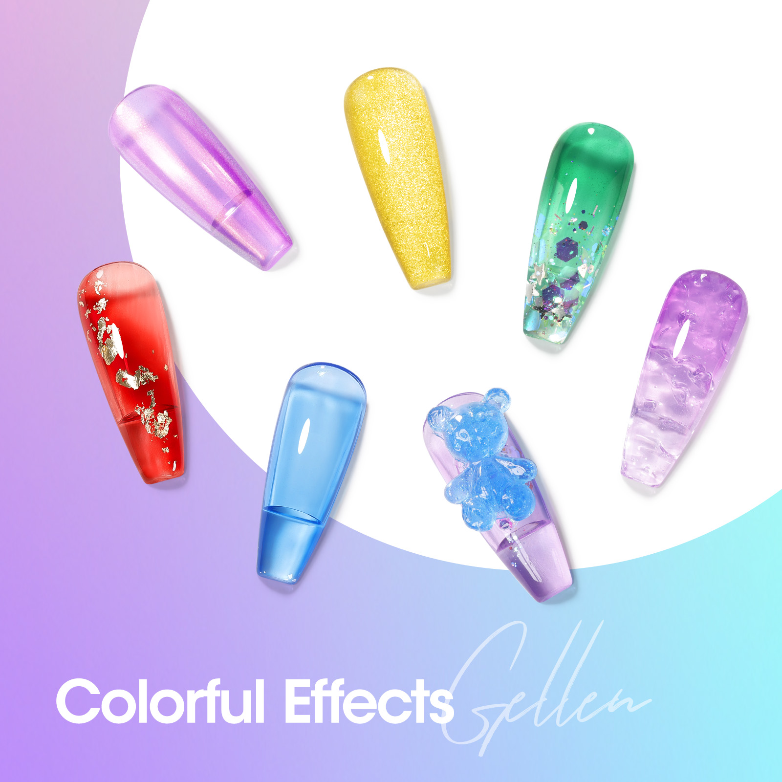 Gellen Ice Glassy Gel Nail Polish Kit - 6 Colors photo 6