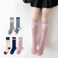 thumbnail image 4 of TELOLY 4Pairs Knee High Socks for Women,Soft Cotton Texture Knee High Socks for Women,Gentle Skin Touch Boot Socks,Gray, 4 of 5