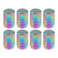thumbnail image 1 of Tapas de vástago de válvula de neumático universal, tapas de vástago de válvula para coche, SUV, bicicleta, camiones, motocicletas, 17 mm, aleación de aluminio, multicolor, 8 piezas, 1 of 1