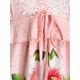 thumbnail image 3 of Más el tamaño de los encajes de ganchillo de la impresión floral del entrecruzamiento Tank Top Rosegal Camisetas sin mangas de talla grande, 3 of 5