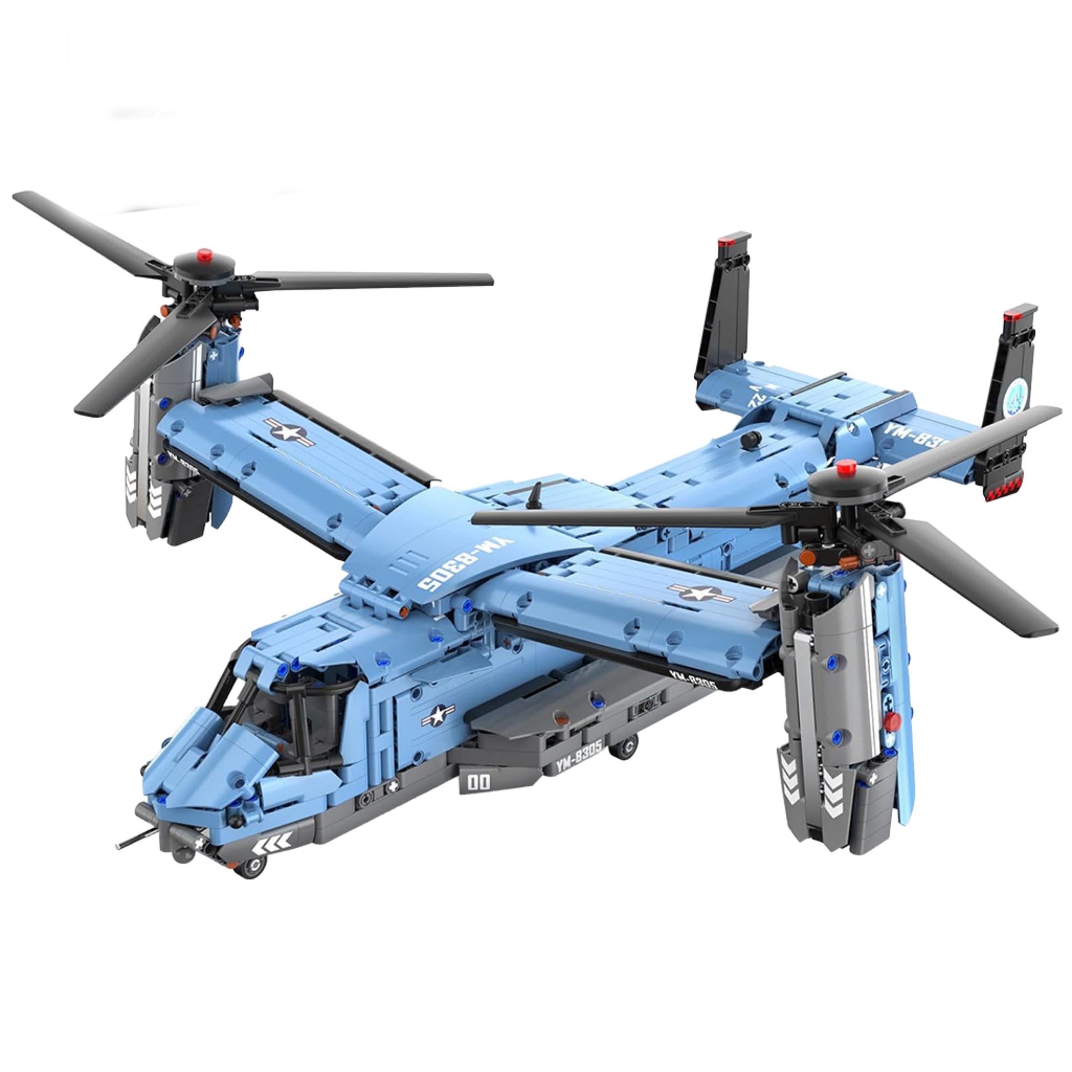 1486Pcs Osprey Aircraft Building Blocks Set, Model Kits for Teens & Adults, Creative Engineering Construction Toys, Christmas Birthday Gifts for Boys Girls Ages 8-12 14+