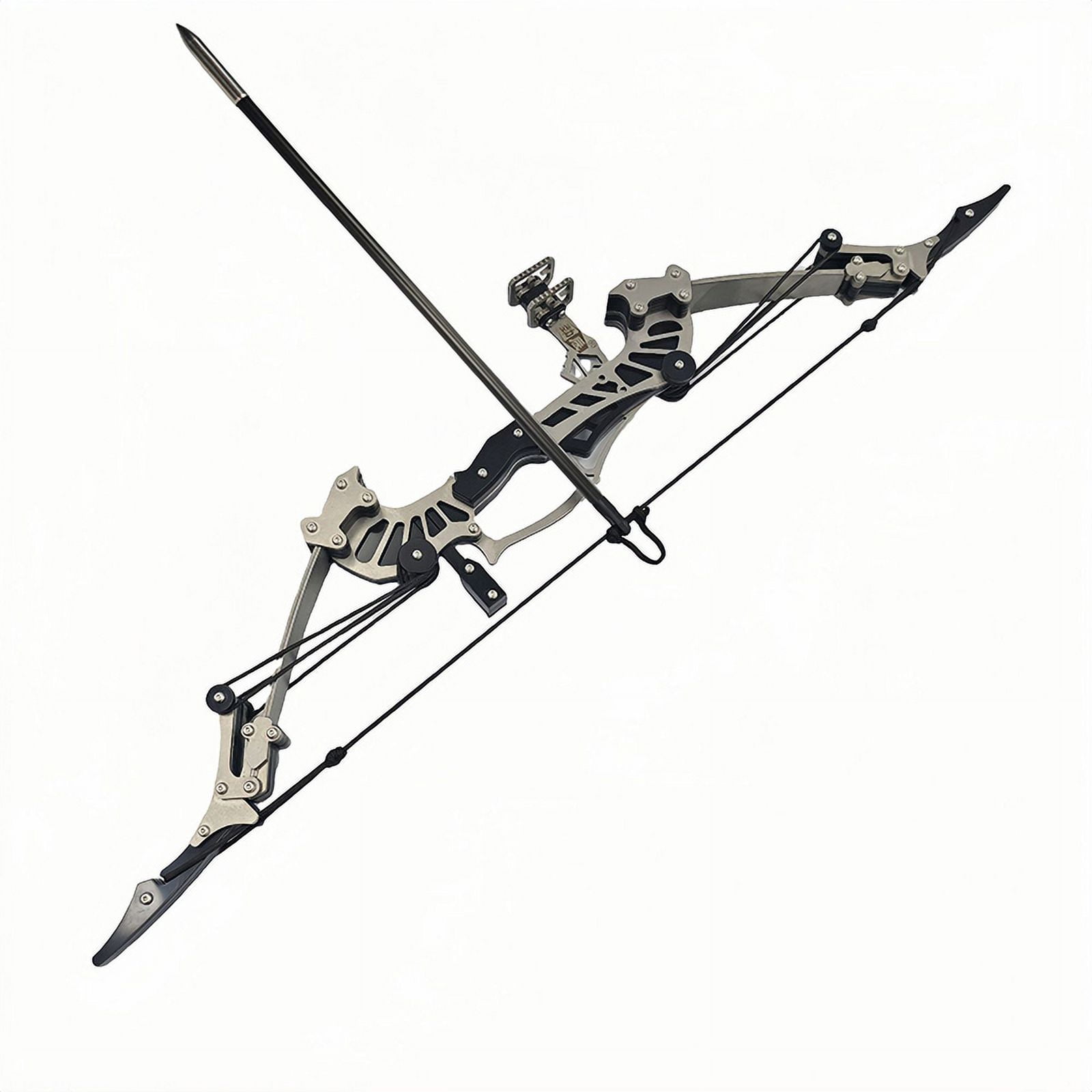 10.2-inch composite bow, archery shooting sport, archery equipment, outdoor beginner's bow and arrow set