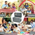 thumbnail image 4 of Costway 30 QT Rotomolded Cooler Portable Ice Chest Ice Retention for 5-7 Days Charcoal, 4 of 10