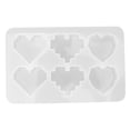 thumbnail image 1 of Molde de silicona 3D reutilizable con forma de corazón para pastillas de aromaterapia, bálsamo y jabón., 1 of 14