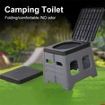 thumbnail image 4 of Inodoro Plegable para Campamento Al Aire Libre  Portátil Multifuncional Adultos, 4 of 9