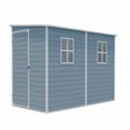 thumbnail image 2 of Remise de Rangement Extérieure en Résine 8x4 Pi avec Trousse à Deux Fenêtres - Parfaite pour Ranger les Meubles de Patio, Gris, 2 of 6