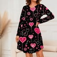thumbnail image 1 of Pyjama pour Femmes Zeophrasy Nuisette à Imprimé à la Mode pour Femmes à Col en V à Manches Longues Coupe Ample avec Poches Clearacne Moins de 5, 1 of 7