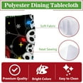 thumbnail image 3 of Christmas Jack Skellington Round Tablecloth 70 x 70 Inch, Black Xmas Tree Decorative Table Cloth Dining Table Cover, Winter Holiday Snowflake Dinner Party Picnic Decoration, 3 of 6