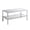 Silver_b, variant on Hassch 40" Mirrored Coffee Table, 2-Tier Silver Center Table with Open Glass Shelf, Sculptured Glam Accent Table for Living Room, Reflective Luxury Design