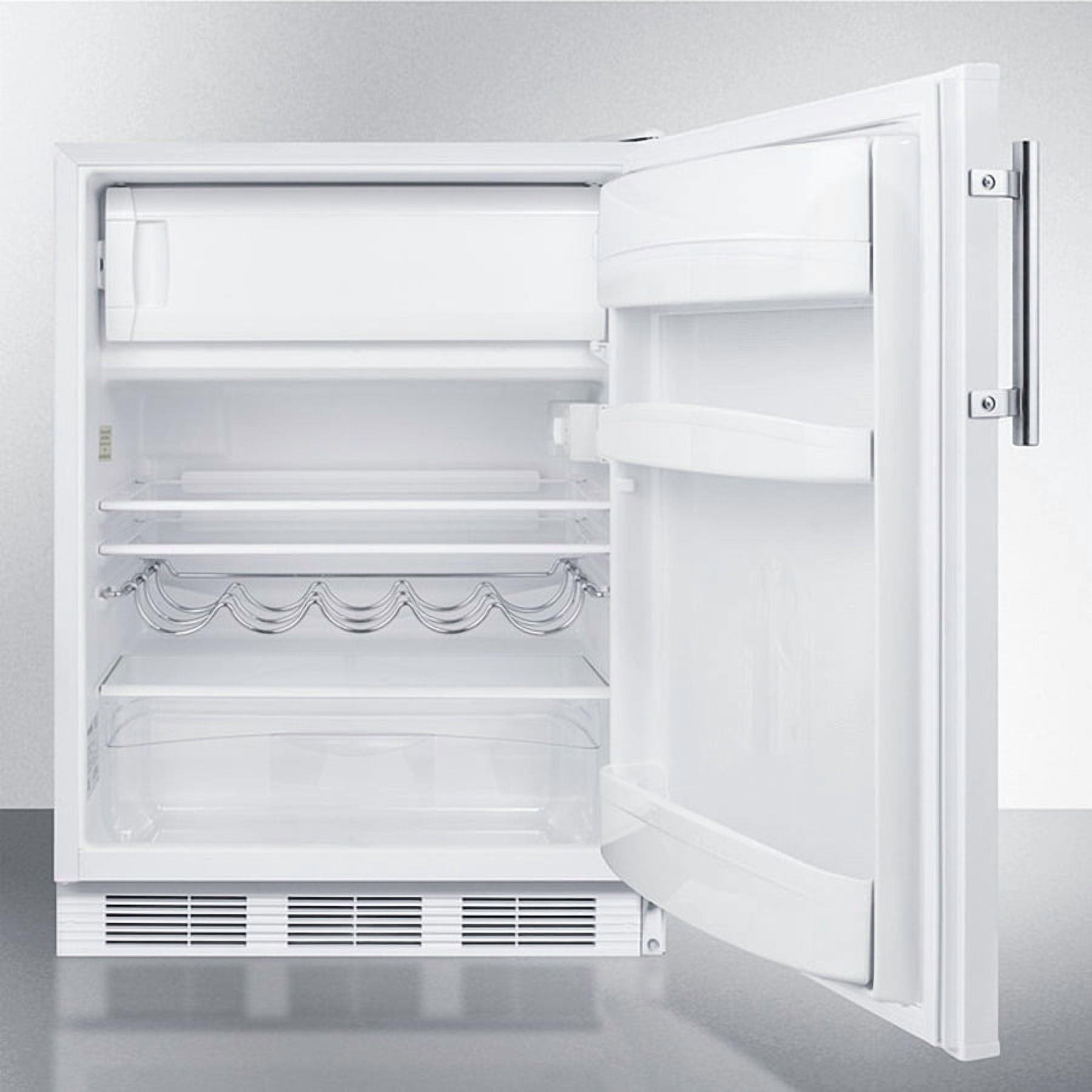 24" Wide Refrigerator-Freezer, ADA Compliant, White
