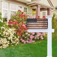 thumbnail image 6 of Patriotic Mailbox Cover, USA Flag On The Wall Letter Box Cover Magnetic Mail Wraps Post Garden Decorations 21x18 in, 6 of 6