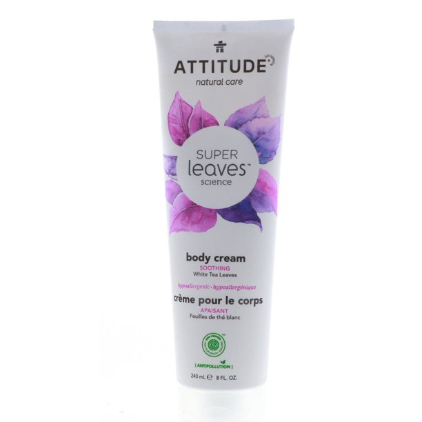 Attitude Natural Care Super Leaves Soothing Body Cream, White Tea