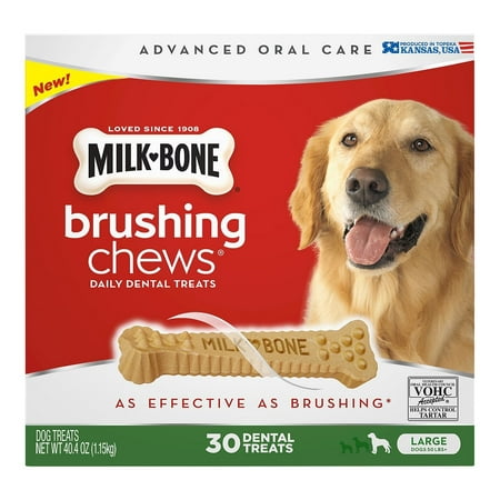 Milk-Bone Brushing Chews Daily Dental Treats, Large (30 ct.) by Milk-Bone, Milk-Bone Brushing Chews help provide an easy and effective way to take care of your dog’s.., By (Best Way To Treat Ulcers)